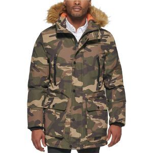Club Room Mens Faux Fur Jacket Parka Coat, , NWT